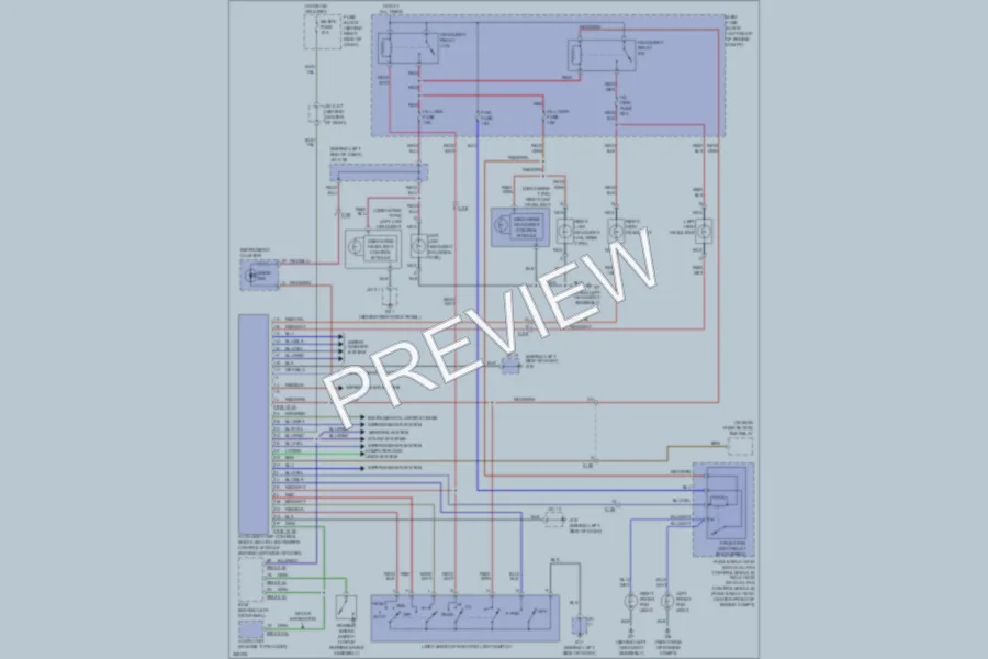 2011 Mazda CX9 Headlights wiring diagram preview