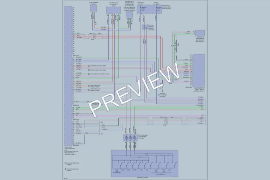 2011 Mazda CX9 Radio wiring diagram preview