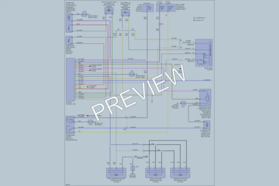 2011 Mazda MX5Miata Air Conditioning wiring diagram preview