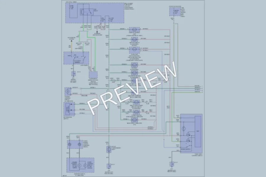 2011 Mazda RX8 Interior Lights wiring diagram preview