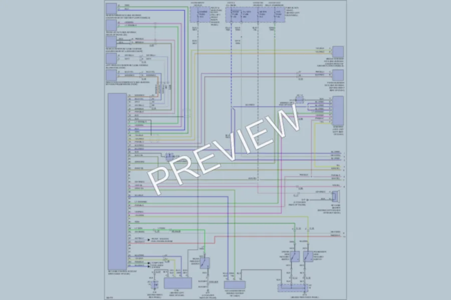 2011 Mazda RX8 Power Door Locks wiring diagram preview