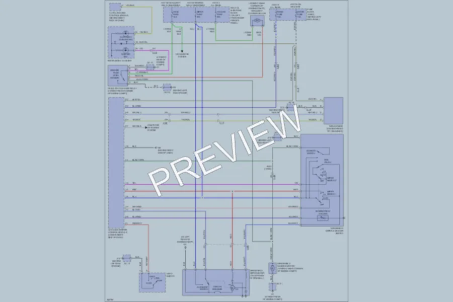 2011 Mazda RX8 Wiper Washer wiring diagram preview
