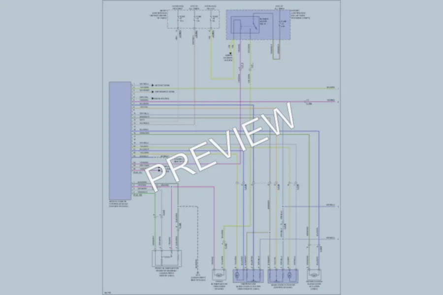 2011 Mazda Tribute Air Conditioning wiring diagram preview
