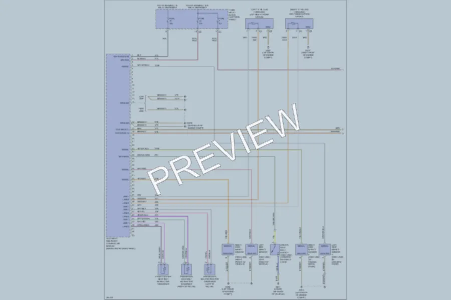 2011 MercedesBenz 2500Sprinter Supplemental Restraints wiring diagram preview