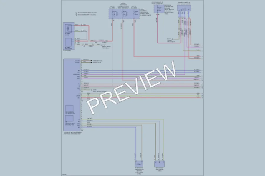 2011 MercedesBenz C300 Air Conditioning wiring diagram preview