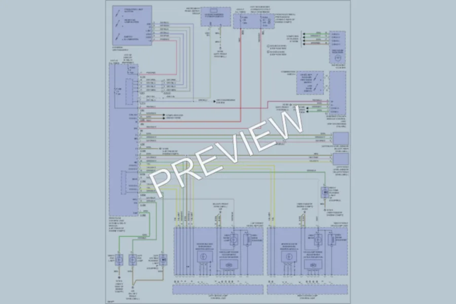 2011 MercedesBenz C300 Headlights wiring diagram preview