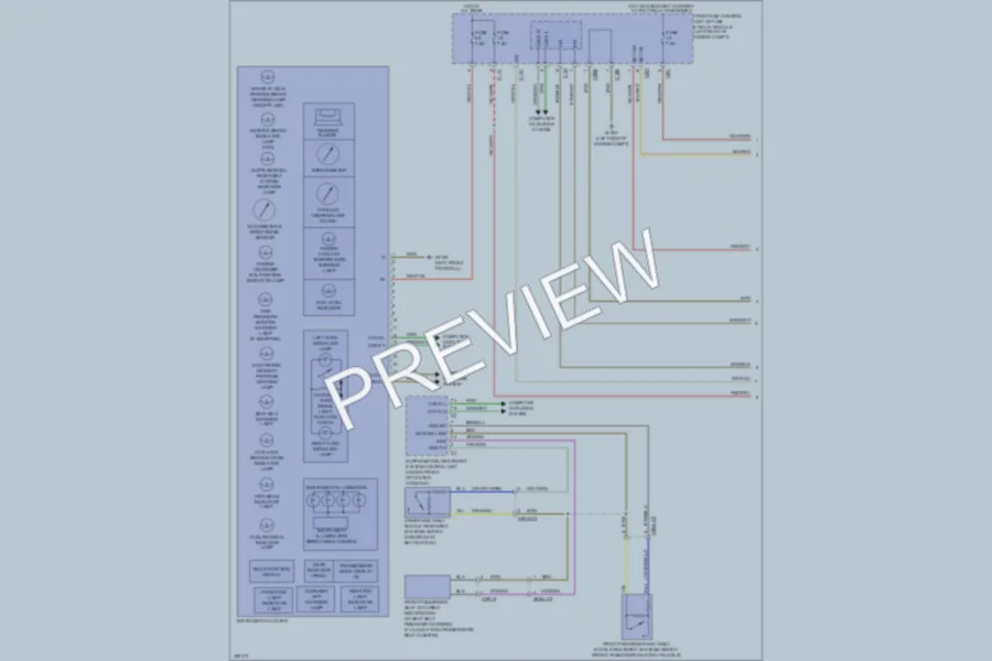 2011 MercedesBenz C300 Instrument Cluster wiring diagram preview