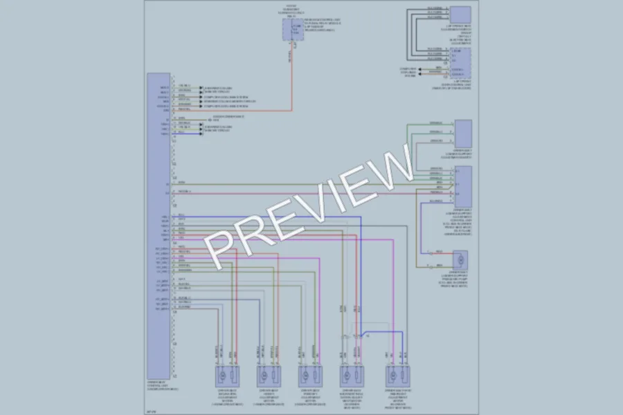 2011 MercedesBenz C300 Memory Systems wiring diagram preview