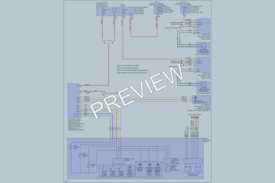 2011 MercedesBenz C300 Power Mirrors wiring diagram preview