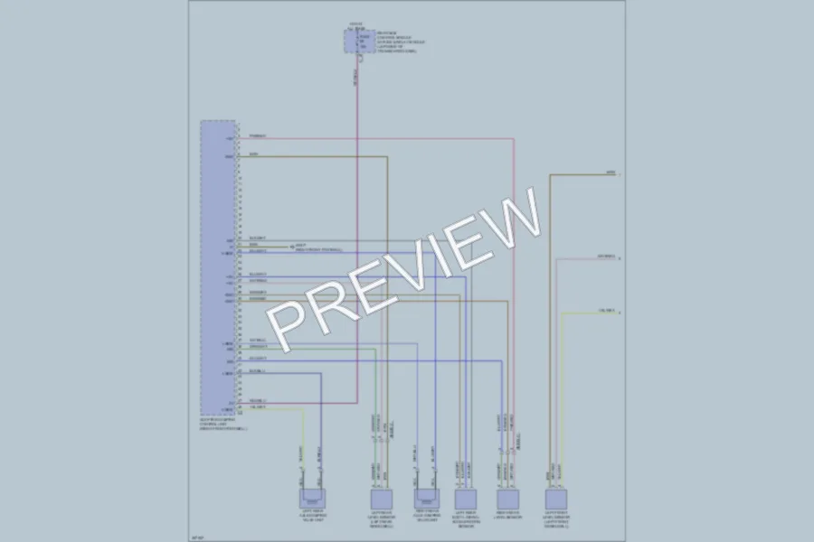 2011 MercedesBenz C350 Electronic Suspension wiring diagram preview