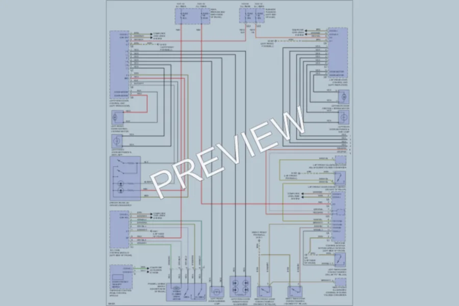 2011 MercedesBenz CLS550 Power Door Locks wiring diagram preview