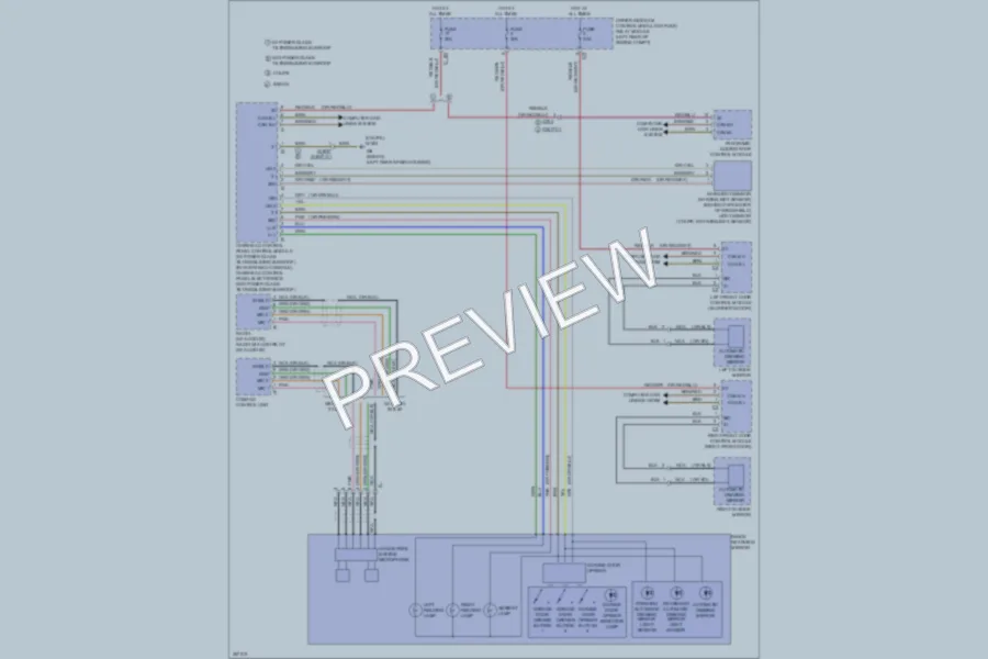2011 MercedesBenz E350 Power Mirrors wiring diagram preview