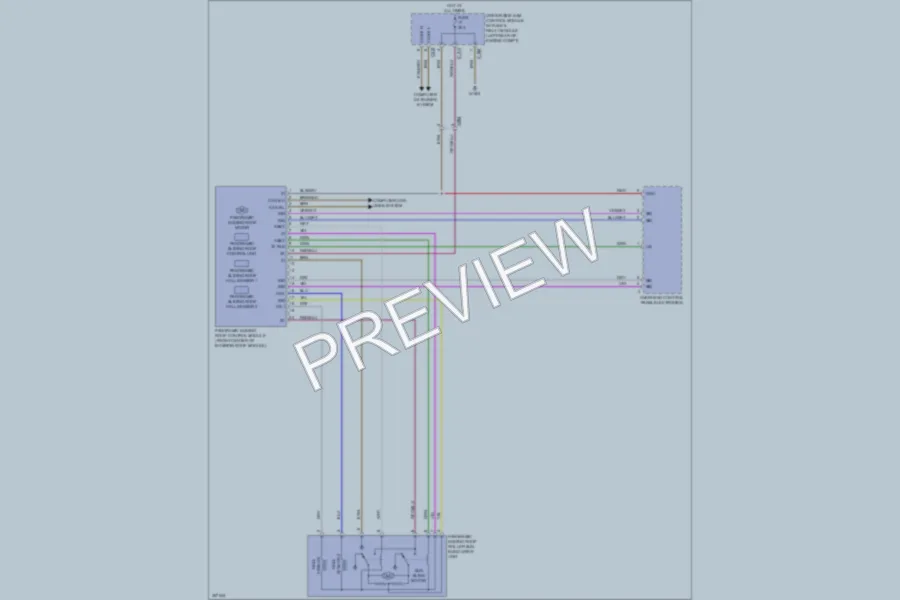 2011 MercedesBenz E350 Power Top Sunroof wiring diagram preview
