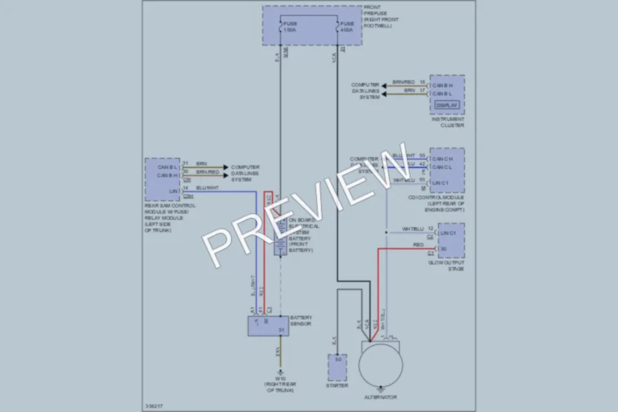 2011 MercedesBenz E350 Starting Charging wiring diagram preview