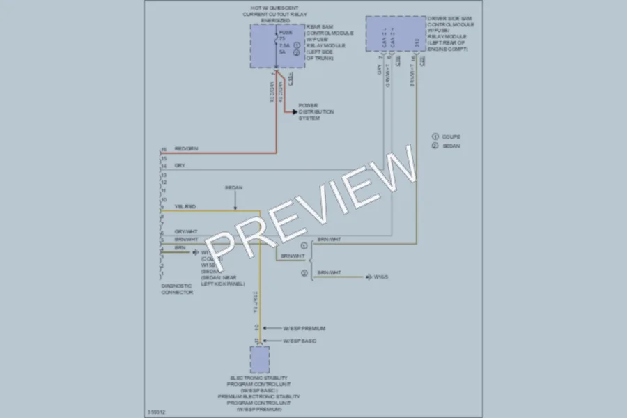 2011 MercedesBenz E350BLUETEC Computer Data Lines wiring diagram preview