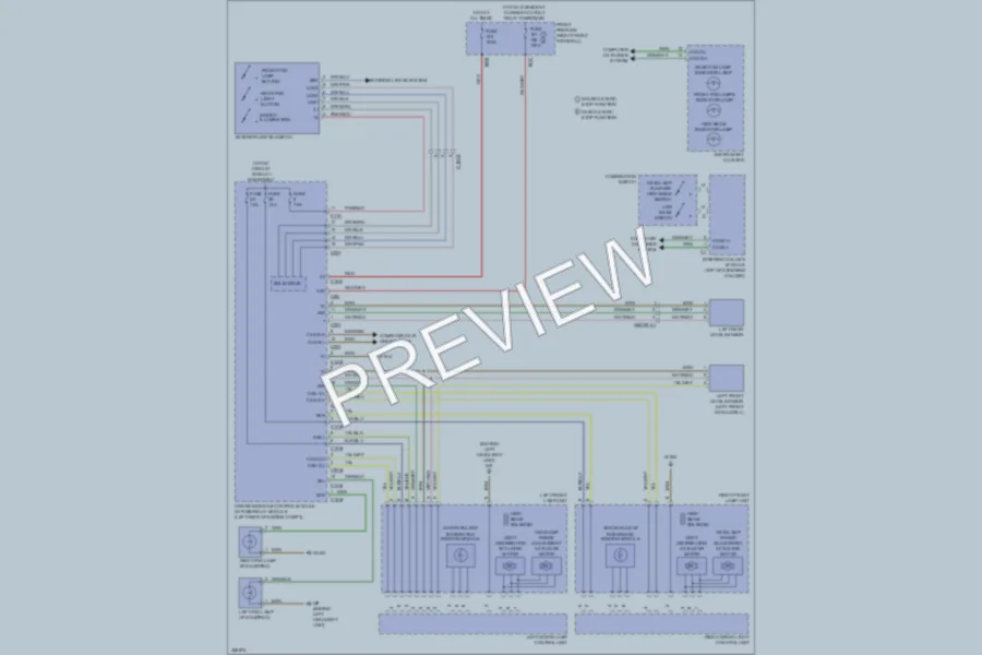 2011 MercedesBenz E350BLUETEC Headlights wiring diagram preview