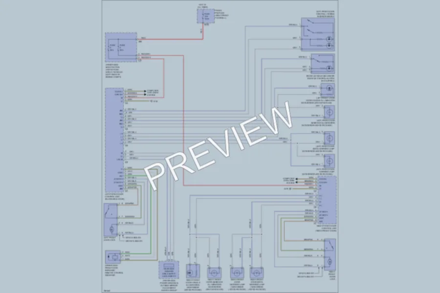 2011 MercedesBenz E350BLUETEC Power Door Locks wiring diagram preview