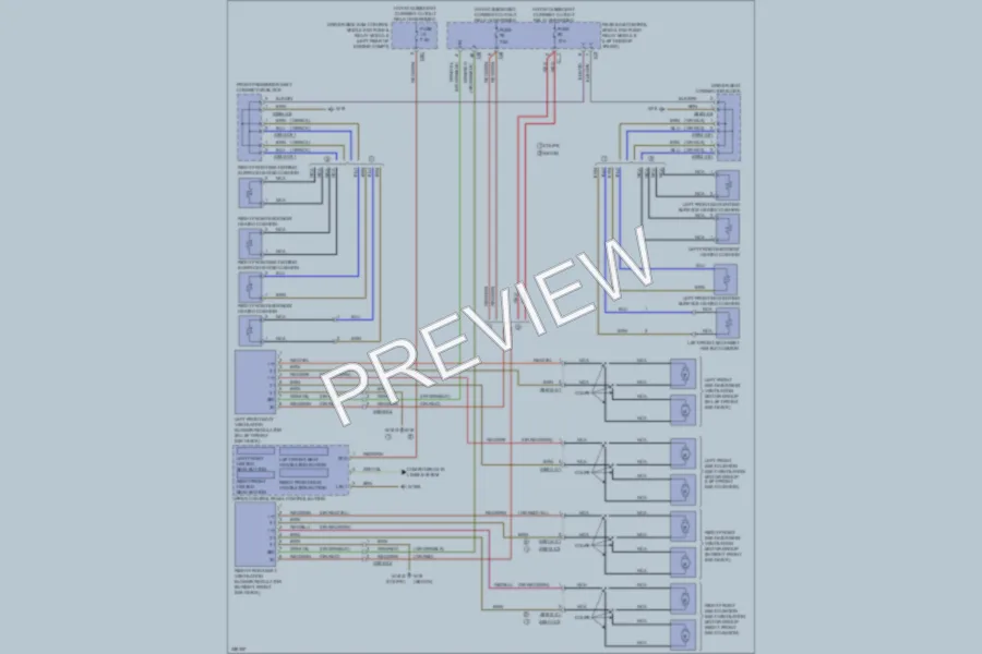 2011 MercedesBenz E350BLUETEC Power Seats wiring diagram preview