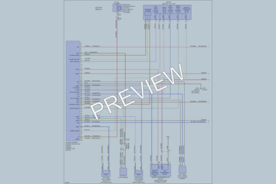 2011 MercedesBenz E550 Electronic Suspension wiring diagram preview