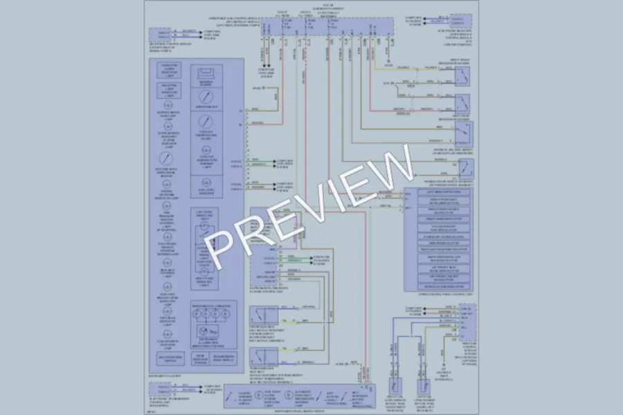 2011 MercedesBenz E550 Instrument Cluster wiring diagram preview