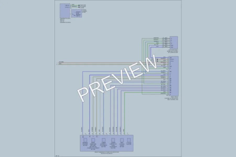 2011 MercedesBenz E550 Memory Systems wiring diagram preview