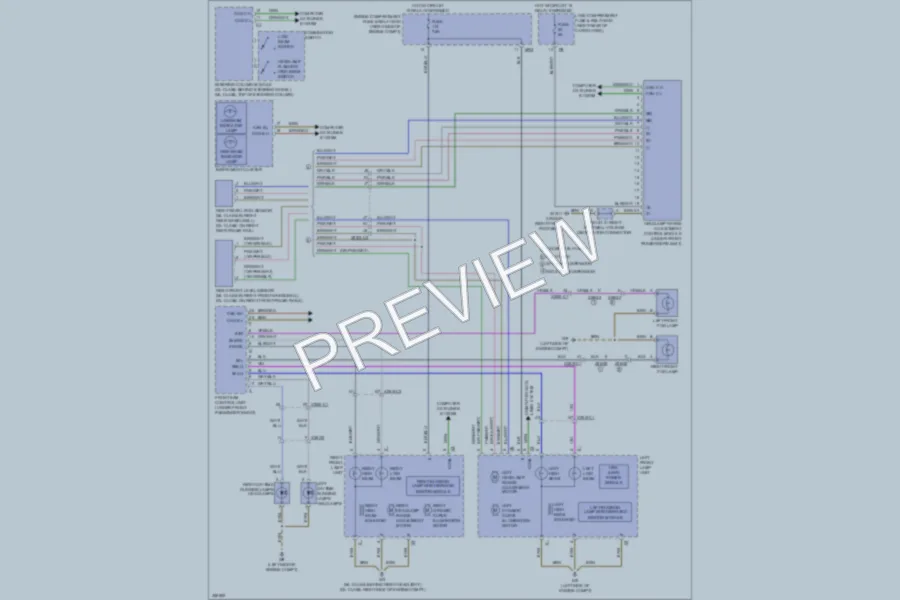 2011 MercedesBenz GL350BLUETEC Headlights wiring diagram preview