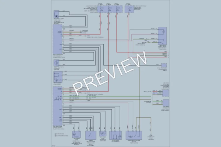 2011 MercedesBenz GL450 Power Door Locks wiring diagram preview