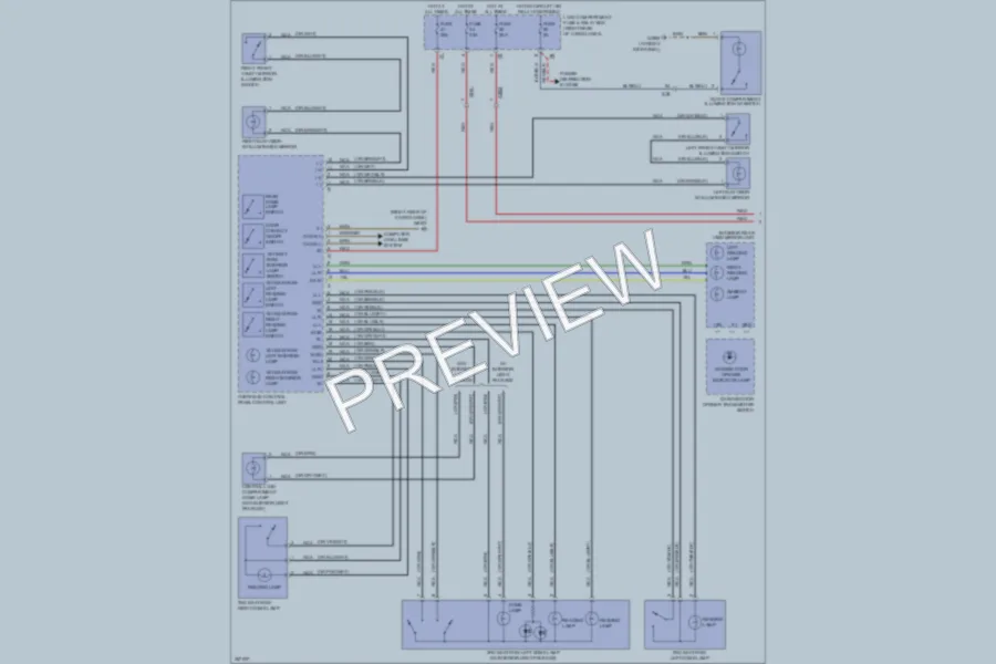 2011 MercedesBenz GL550 Interior Lights wiring diagram preview