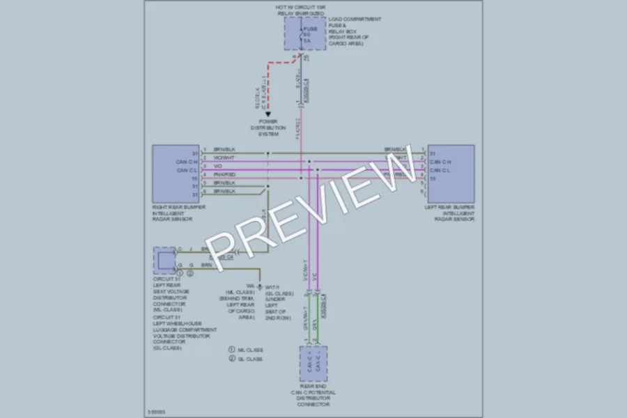 2011 MercedesBenz GL550 Navigation wiring diagram preview