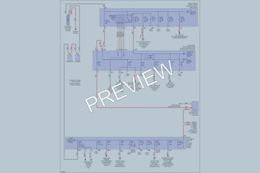 2011 MercedesBenz GLK350 Power Distribution wiring diagram preview