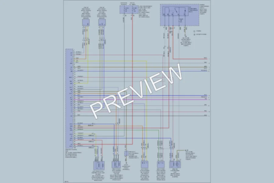 2011 MercedesBenz ML350 Electronic Suspension wiring diagram preview