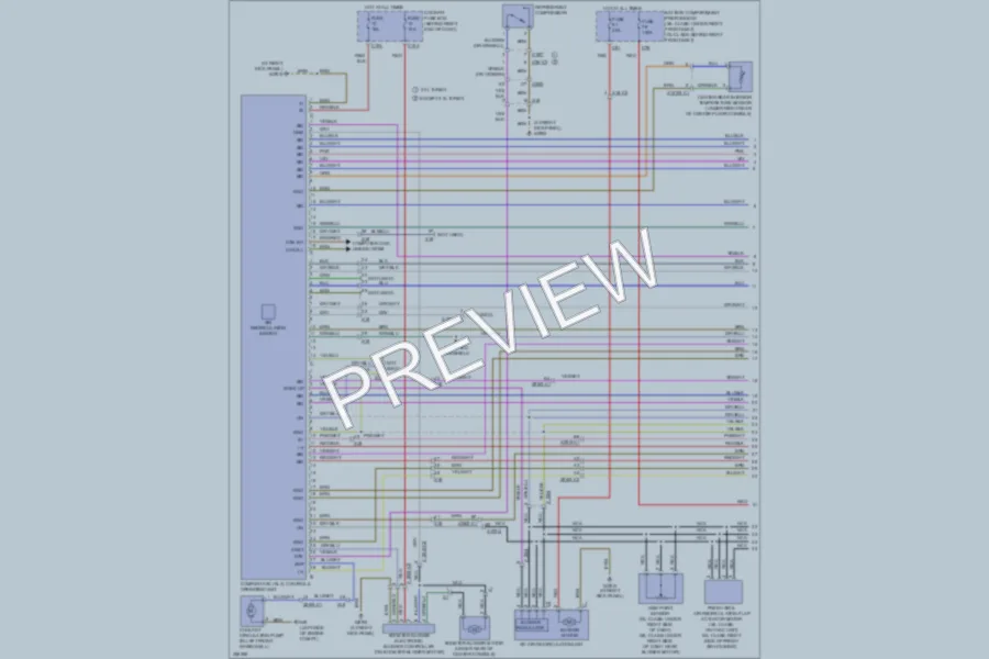 2011 MercedesBenz ML350BLUETEC Air Conditioning wiring diagram preview