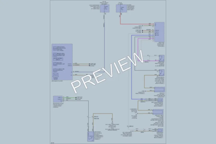 2011 MercedesBenz ML350BLUETEC Warning Systems wiring diagram preview