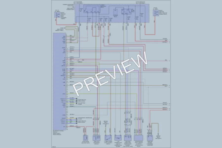 2011 MercedesBenz ML450HYBRID Engine Performance wiring diagram preview