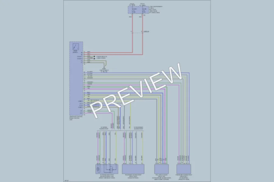 2011 MercedesBenz R350 Power Top Sunroof wiring diagram preview