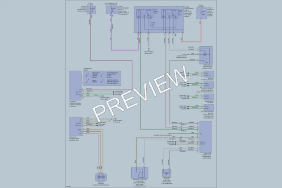 2011 MercedesBenz R350 Wiper Washer wiring diagram preview