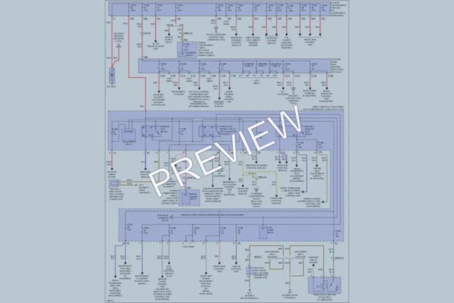 2011 MercedesBenz R350BLUETEC Power Distribution wiring diagram preview