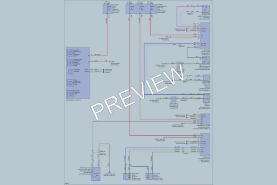 2011 MercedesBenz R350BLUETEC Warning Systems wiring diagram preview