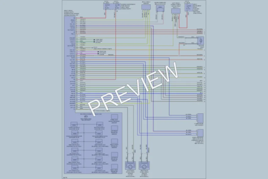 2011 MercedesBenz S400HYBRID Anti Lock Brakes wiring diagram preview