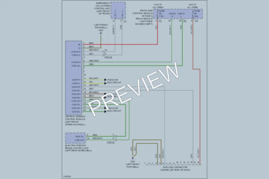 2011 MercedesBenz S400HYBRID Computer Data Lines wiring diagram preview