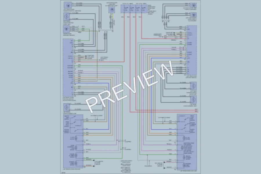 2011 MercedesBenz S400HYBRID Power Door Locks wiring diagram preview