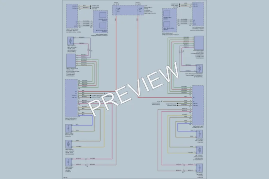 2011 MercedesBenz S400HYBRID Power Seats wiring diagram preview