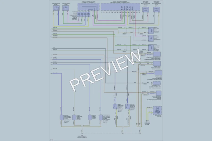 2011 MercedesBenz S400HYBRID Supplemental Restraints wiring diagram preview