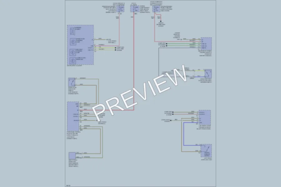 2011 MercedesBenz S400HYBRID Warning Systems wiring diagram preview