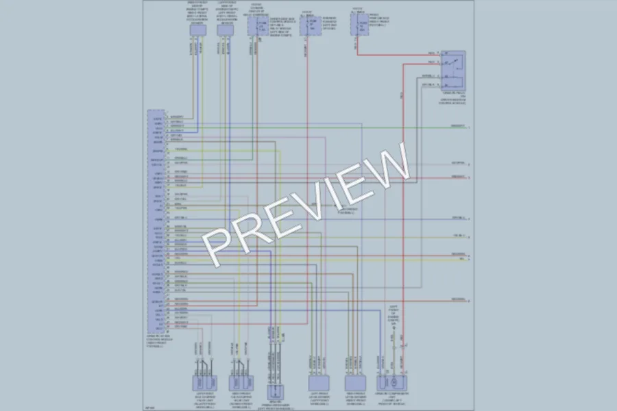 2011 MercedesBenz S550 Electronic Suspension wiring diagram preview