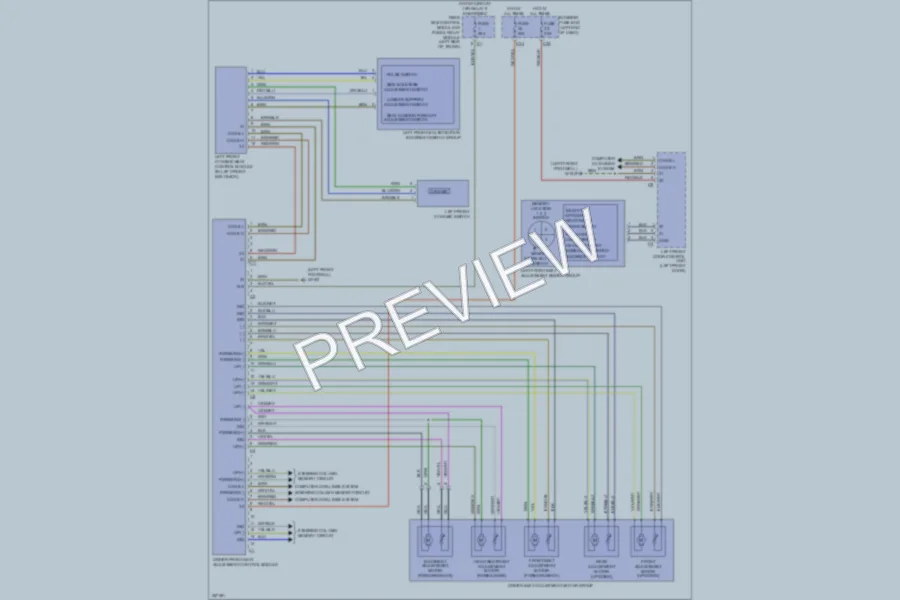 2011 MercedesBenz S550 Memory Systems wiring diagram preview