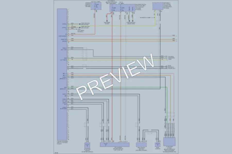 2011 MercedesBenz S550 Navigation wiring diagram preview