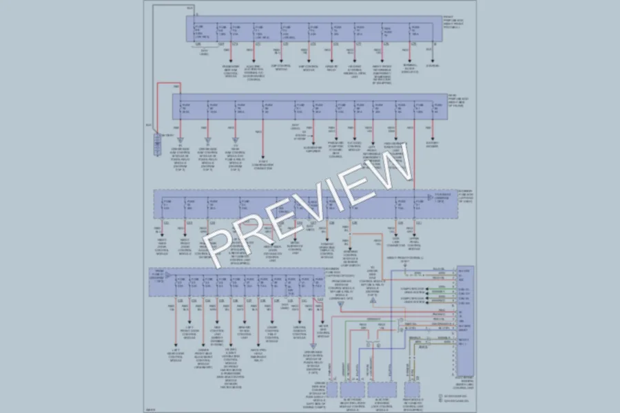 2011 MercedesBenz S550 Power Distribution wiring diagram preview