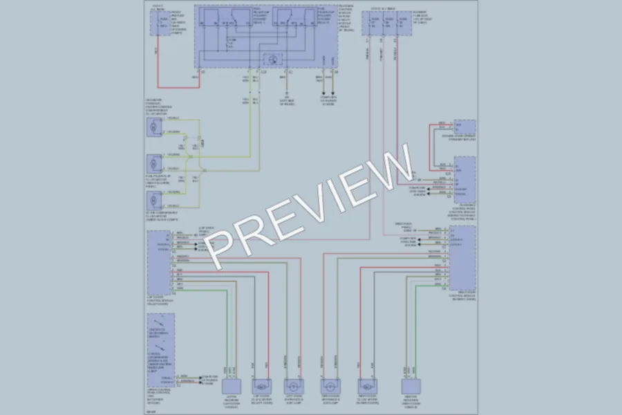 2011 MercedesBenz SLK300 Power Door Locks wiring diagram preview