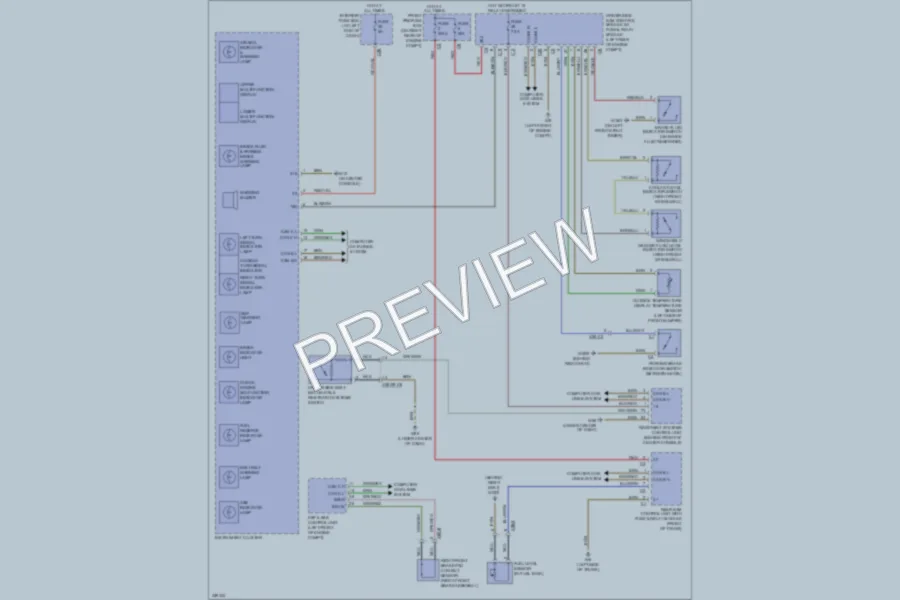 2011 MercedesBenz SLK300 Warning Systems wiring diagram preview